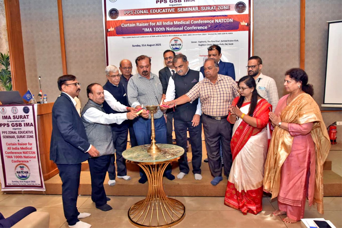 Dignitaries address at PPS Zonal Educative Seminar, Surat, September 2025.